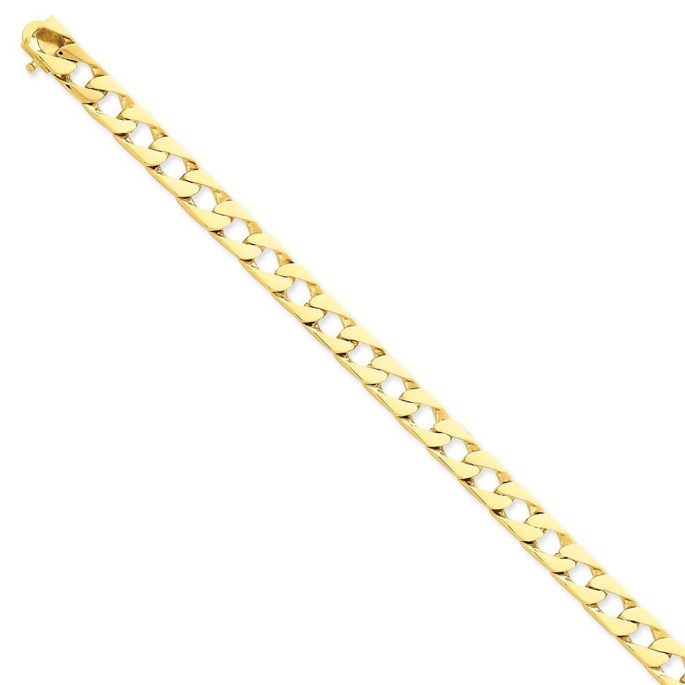 Lovely Rita's Chains Size 8 14k Yellow Gold 8.00-mm Fancy Curb Link Chain