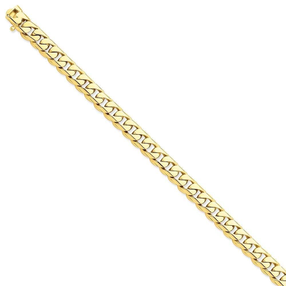 Lovely Rita's Chains Size 8 14k Yellow Gold 8.75mm Rounded Fancy Curb Chain