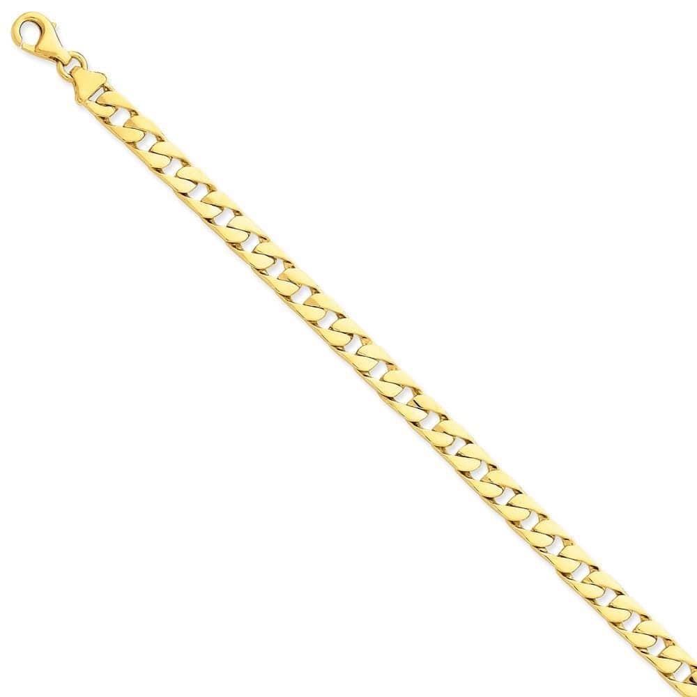 Lovely Rita's Chains Size 8 14k Yellow Gold Solid 6.50mm Fancy Link Chain