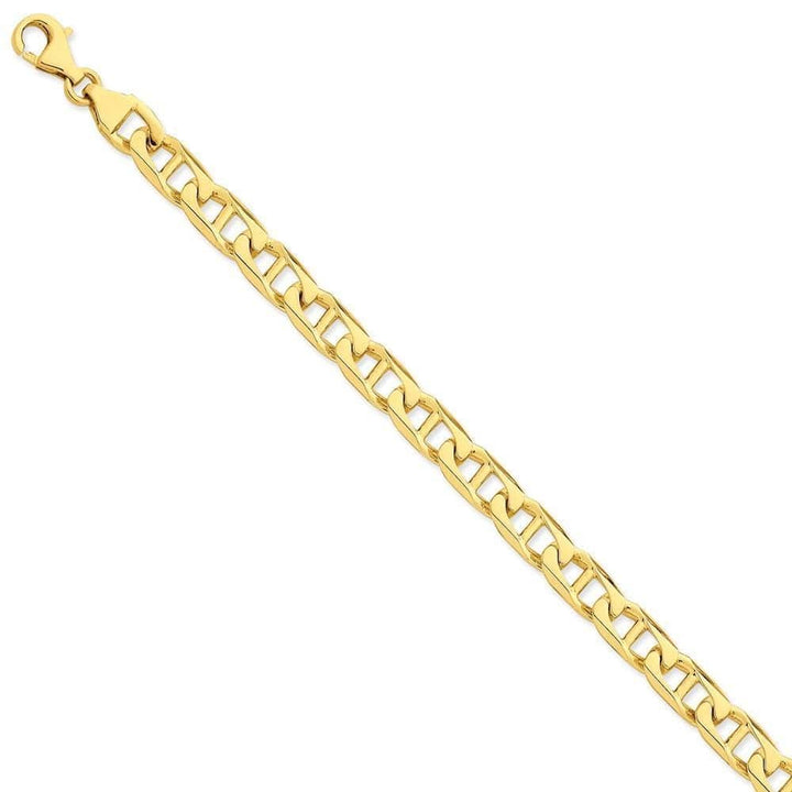 Lovely Rita's Chains Size 8 14k Yellow Gold Solid 9.00mm Anchor Link Chain