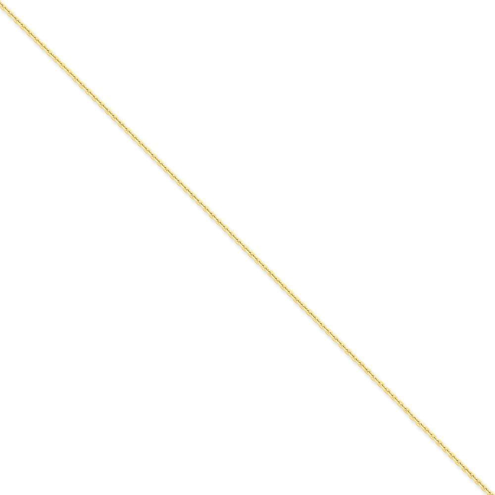 Lovely Rita's Chains Size 9 14k Yellow Gold 1.65mm Solid D.C Cable Chain