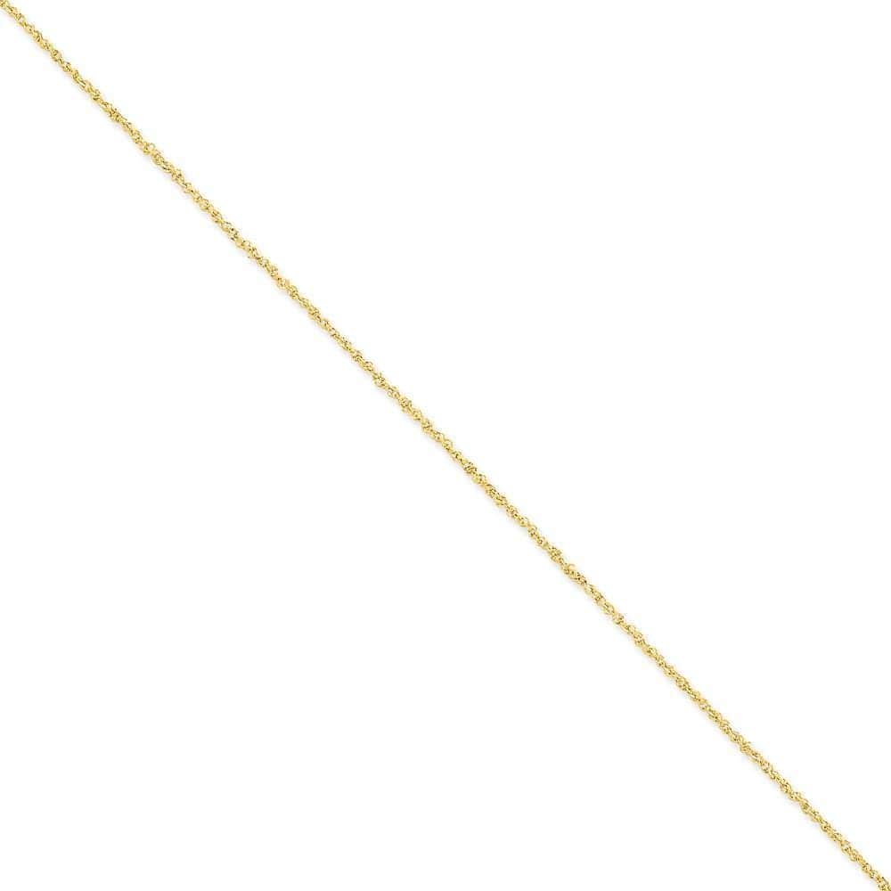 Lovely Rita's Chains Size 9 14k Yellow Gold 1.70mm Polished Ropa Chain