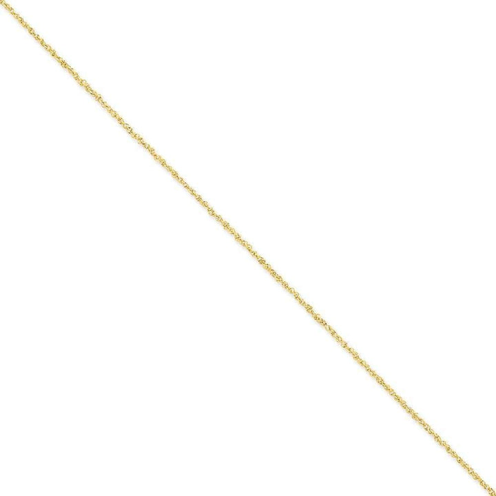 Lovely Rita's Chains Size 9 14k Yellow Gold 1.70mm Polished Ropa Chain