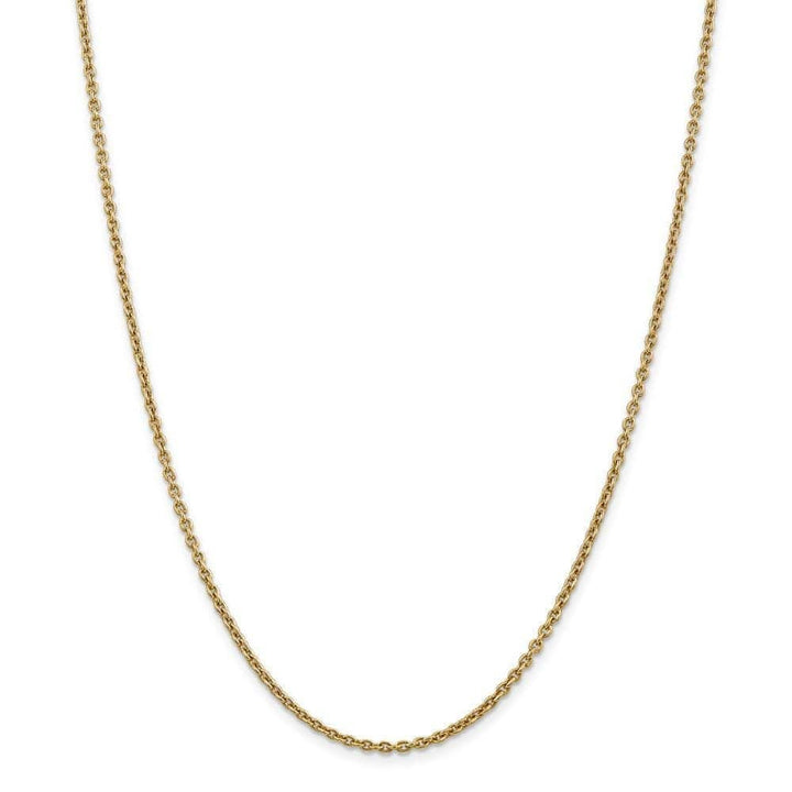 Lovely Rita's Chains Size 9 14k Yellow Gold 2.20m Solid Polish Cable Chain