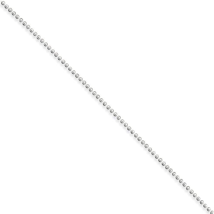 Lovely Rita's Chains Size 9 Sterling Silver Beaded Chain 1.5MM