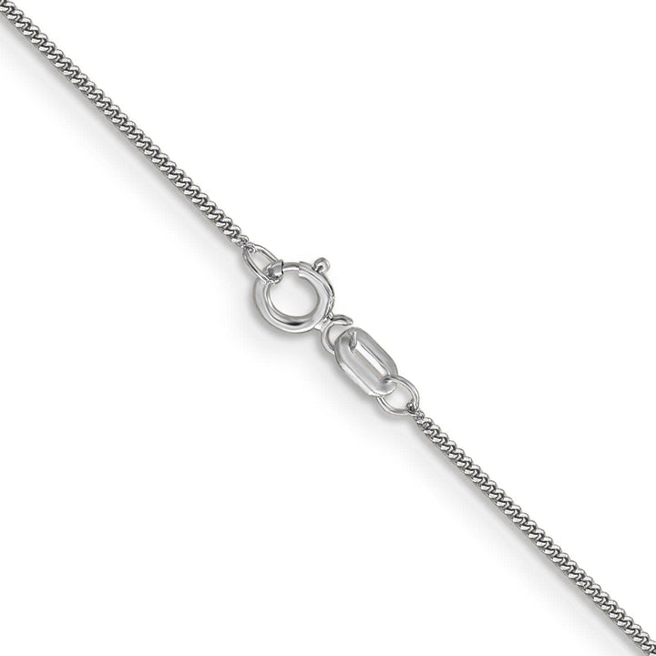 Lovely Rita's Chains Solid 14k White Gold .9 mm Curb Pendant Chain