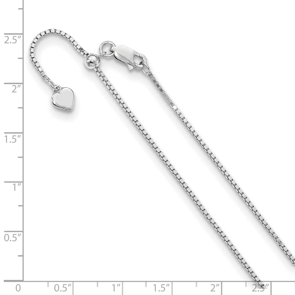 Lovely Rita's Chains Sterling Silver 1.15 mm Adjustable Box Chain