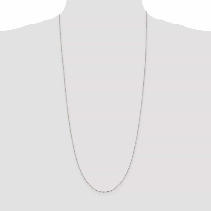 Lovely Rita's Chains Sterling Silver 1.15-mm Flat Cable Chain