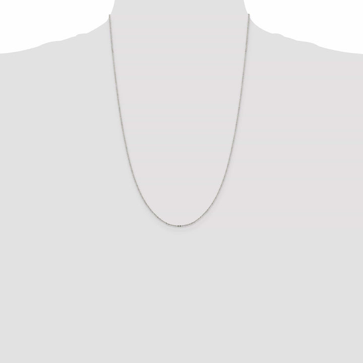 Lovely Rita's Chains Sterling Silver 1.15-mm Flat Cable Chain