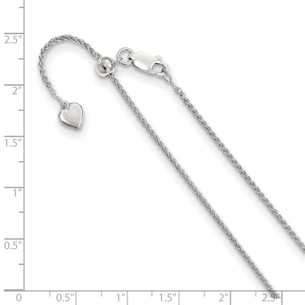 Lovely Rita's Chains Sterling Silver 1.5 mm Adjustable Spiga Chain