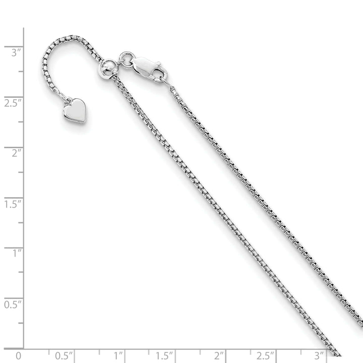 Lovely Rita's Chains Sterling Silver 1.5m Adjustable Round Box Chain