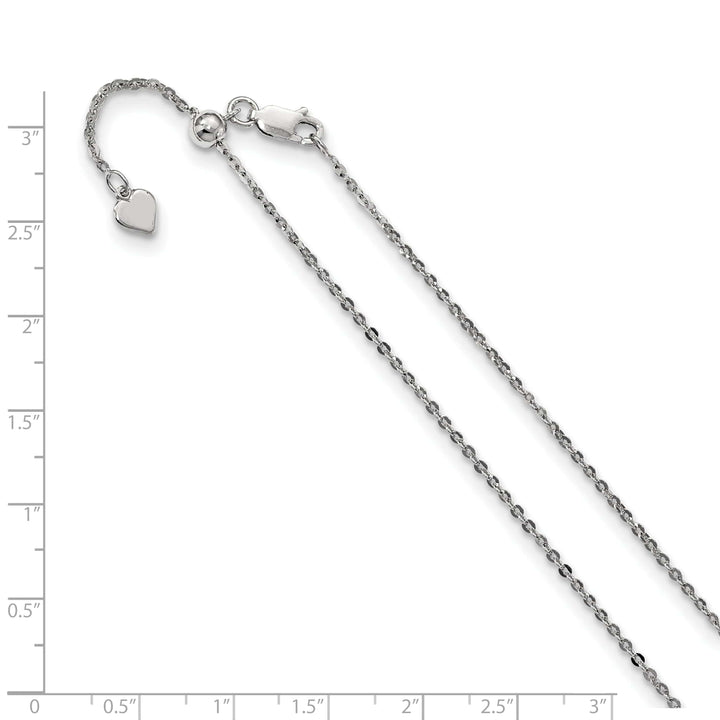 Lovely Rita's Chains Sterling Silver 1.75 mm Adjustable Cable Chain