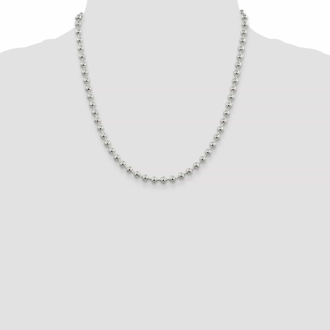 Lovely Rita's Chains Sterling Silver Beaded Bead Chain 5MM