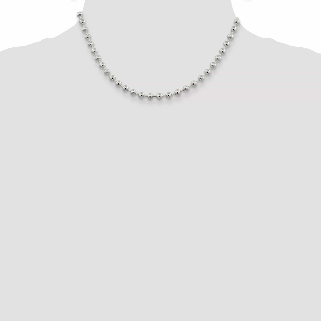 Lovely Rita's Chains Sterling Silver Beaded Bead Chain 5MM