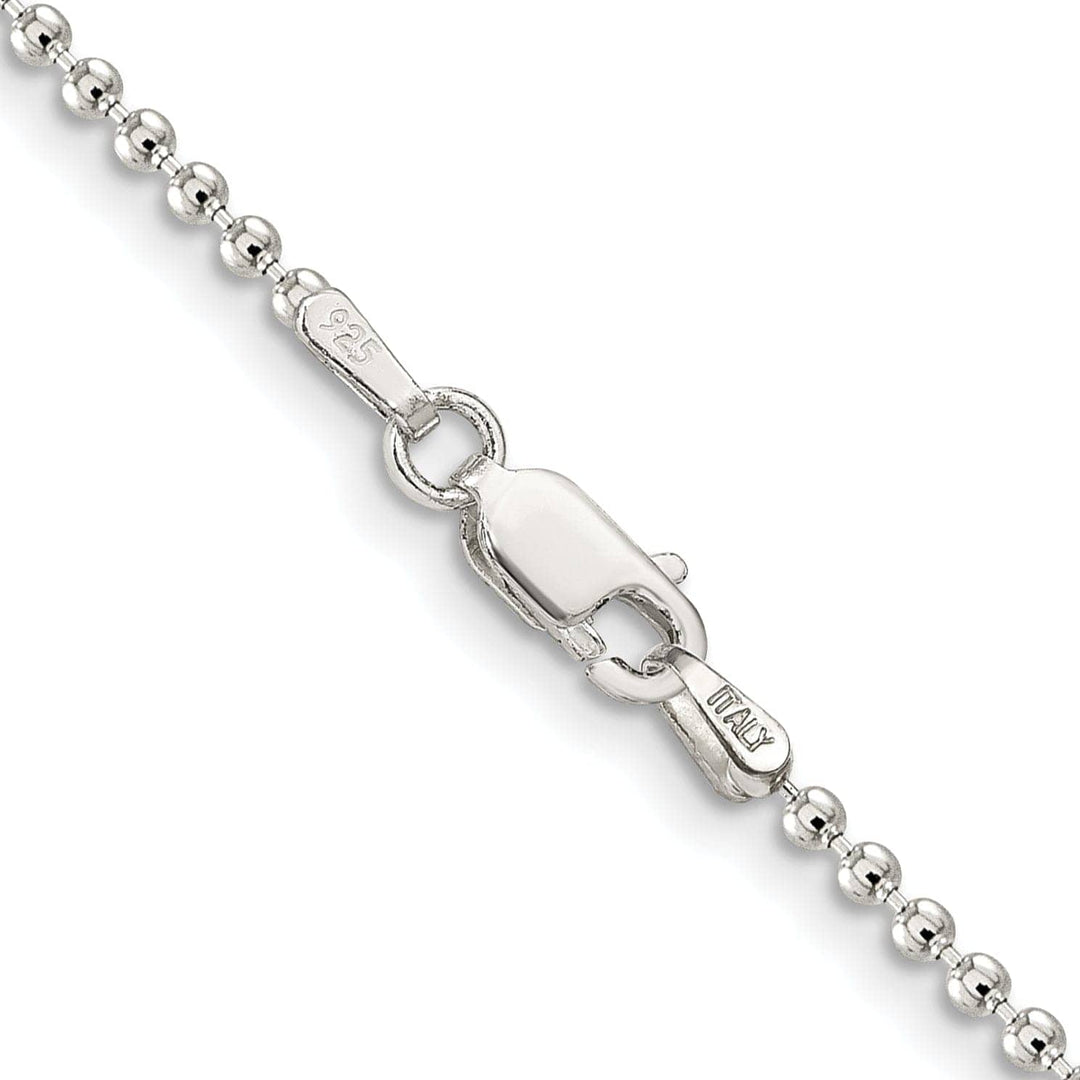 Lovely Rita's Chains Sterling Silver Beaded Chain 2MM