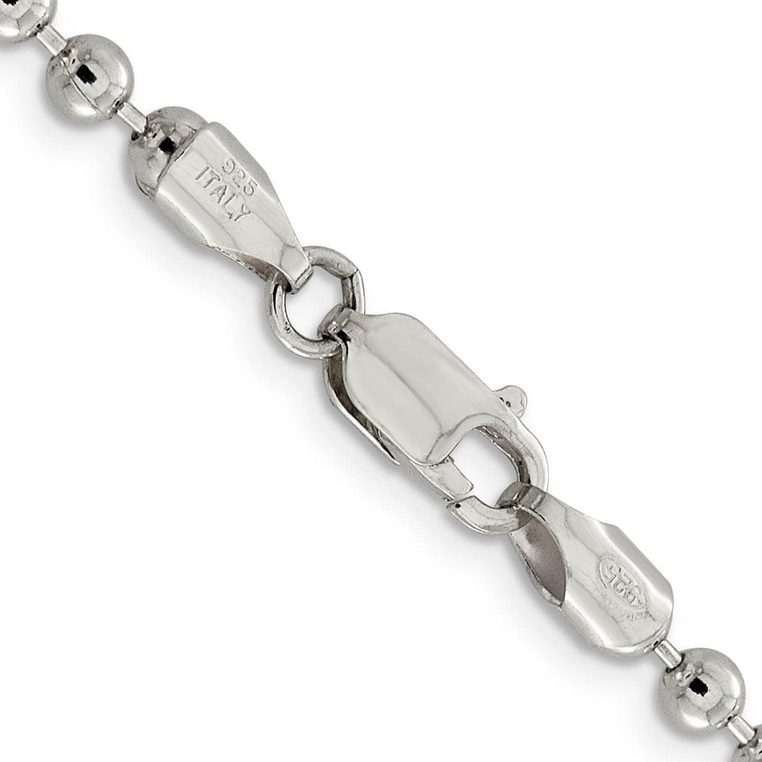 Lovely Rita's Chains Sterling Silver Beaded Chains 4MM