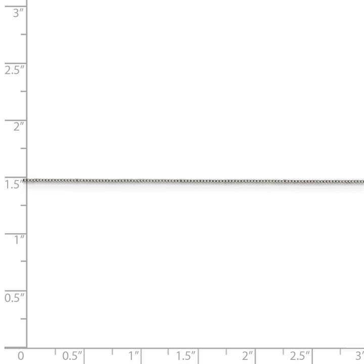 Lovely Rita's Chains Sterling Silver Box Chain 0.6-MM Wide