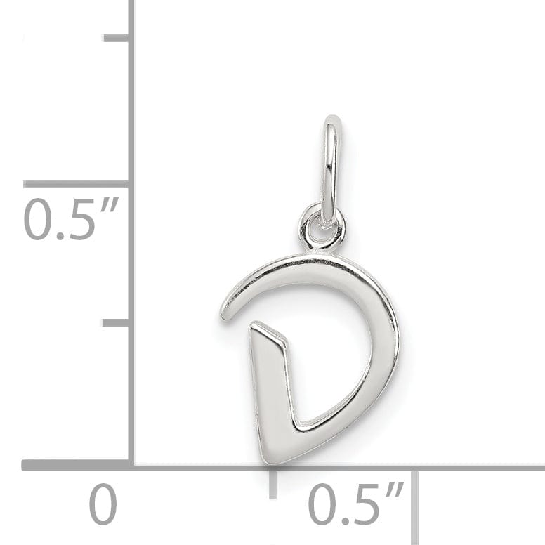 Lovely Rita's Chains Sterling Silver Initial D Pendant