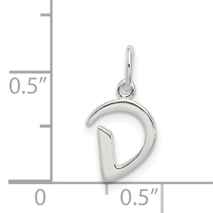 Lovely Rita's Chains Sterling Silver Initial D Pendant