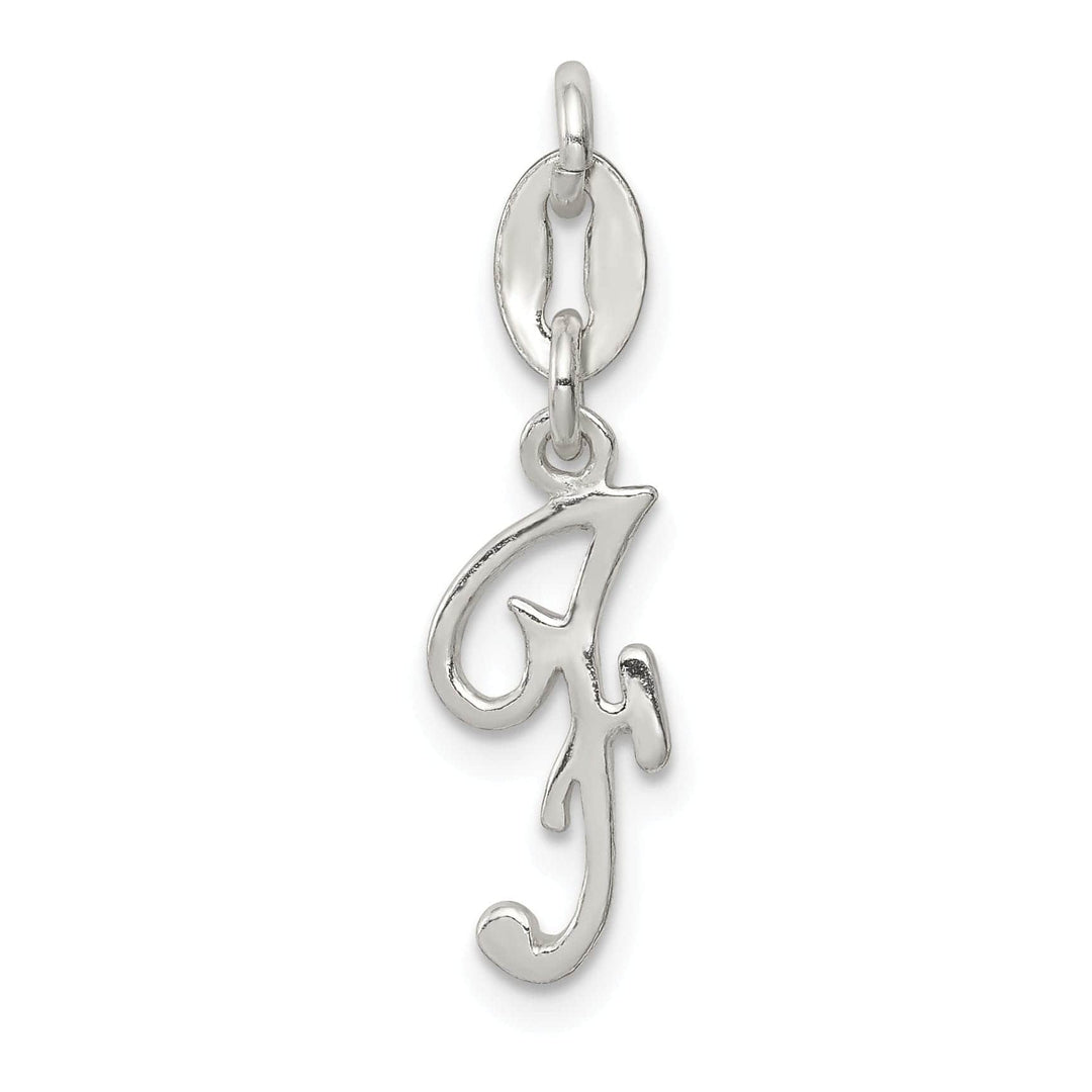 Lovely Rita's Chains Sterling Silver  Initial F Pendant