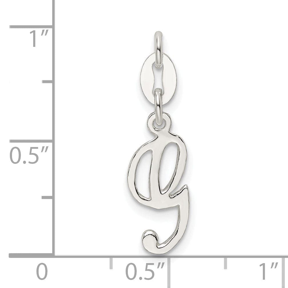 Lovely Rita's Chains Sterling Silver Initial G Pendant