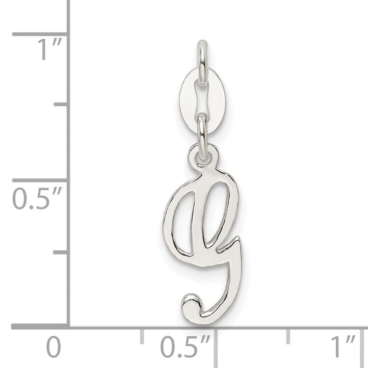 Lovely Rita's Chains Sterling Silver Initial G Pendant