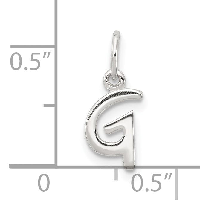 Lovely Rita's Chains Sterling Silver Initial G Pendant