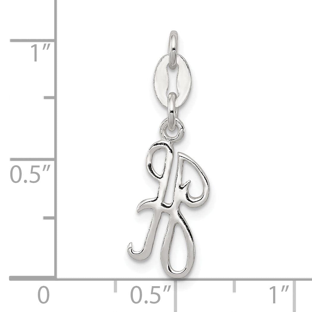 Lovely Rita's Chains Sterling Silver  Initial H Pendant