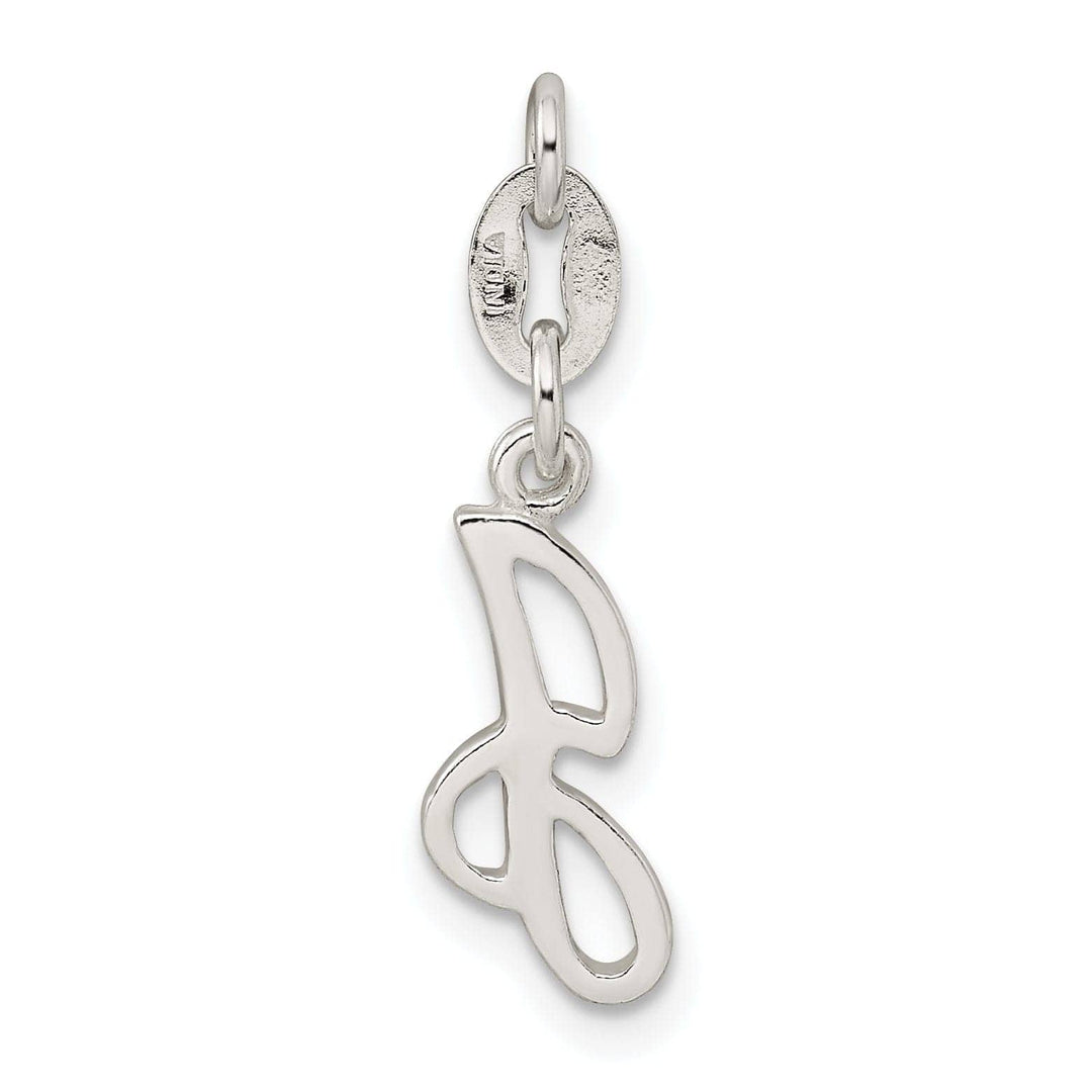 Lovely Rita's Chains Sterling Silver Initial J Pendant