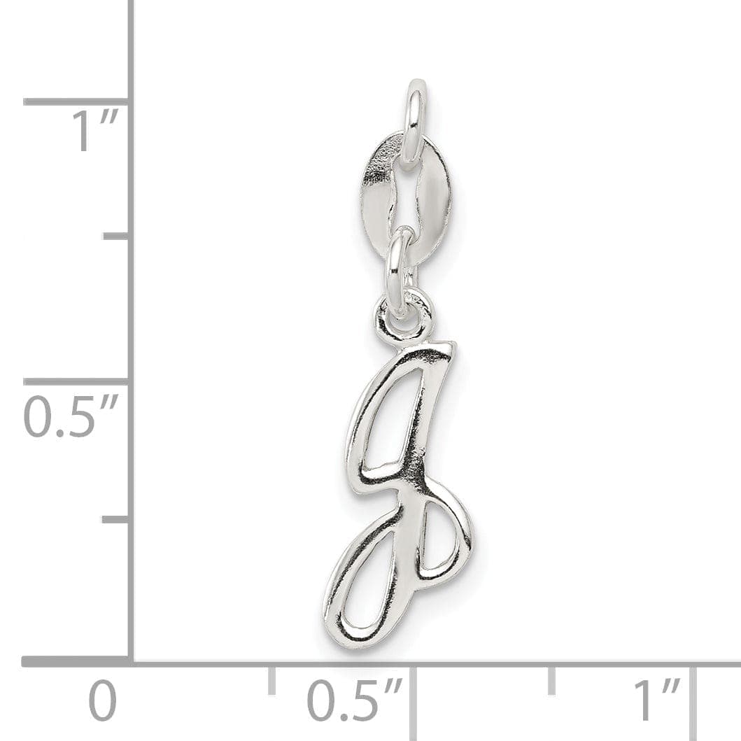 Lovely Rita's Chains Sterling Silver Initial J Pendant