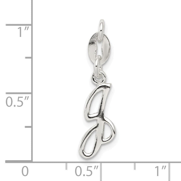 Lovely Rita's Chains Sterling Silver Initial J Pendant