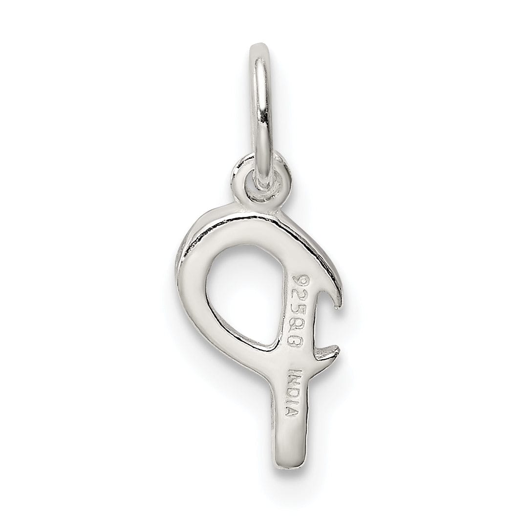 Lovely Rita's Chains Sterling Silver Initial P Pendant