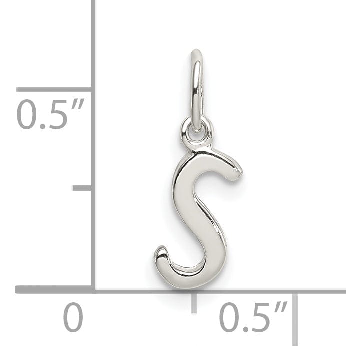 Lovely Rita's Chains Sterling Silver Initial S Pendant