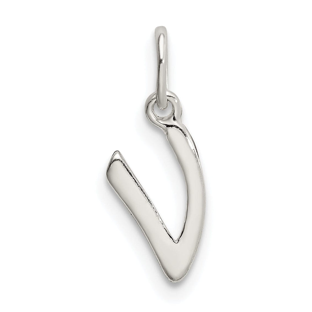 Lovely Rita's Chains Sterling Silver Initial V Pendant