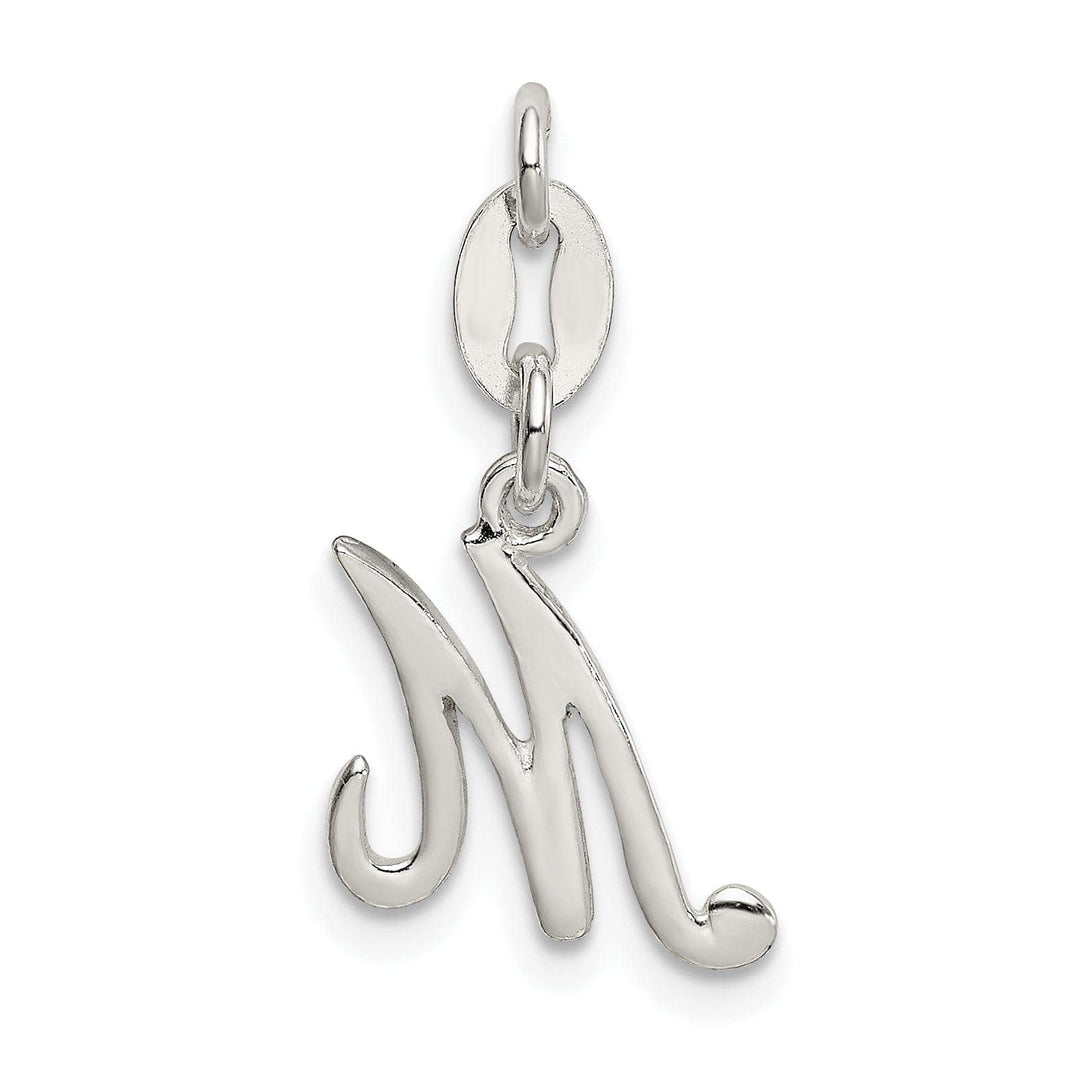 Lovely Rita's Chains Sterling Silver M Initial Pendant