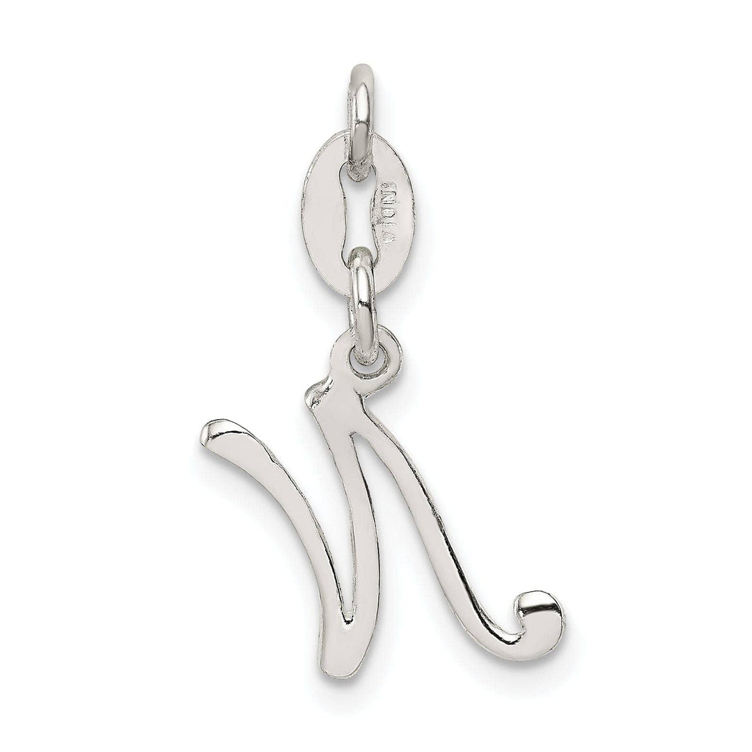 Lovely Rita's Chains Sterling Silver N Initial Pendant