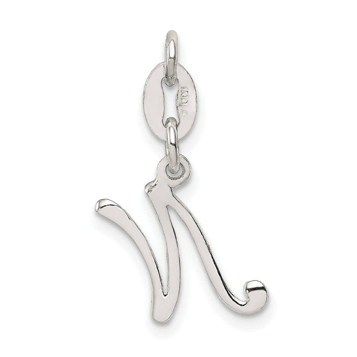 Lovely Rita's Chains Sterling Silver N Initial Pendant