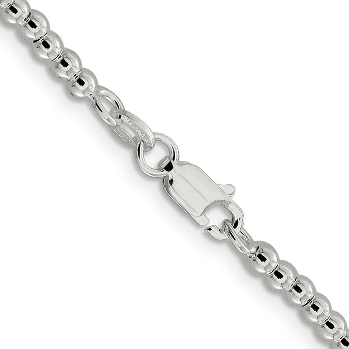 Lovely Rita's Chains Sterling Silver Necklace Beaded Box Chain 3MM