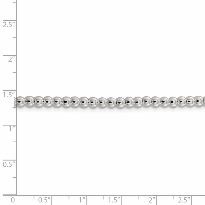 Lovely Rita's Chains Sterling Silver Necklace Beaded Box Chain 4MM