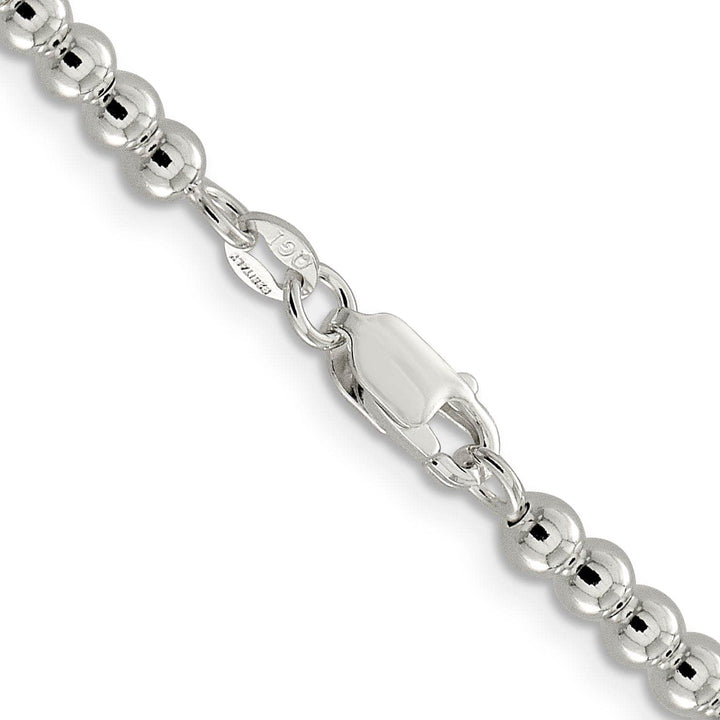 Lovely Rita's Chains Sterling Silver Necklace Beaded Box Chain 4MM