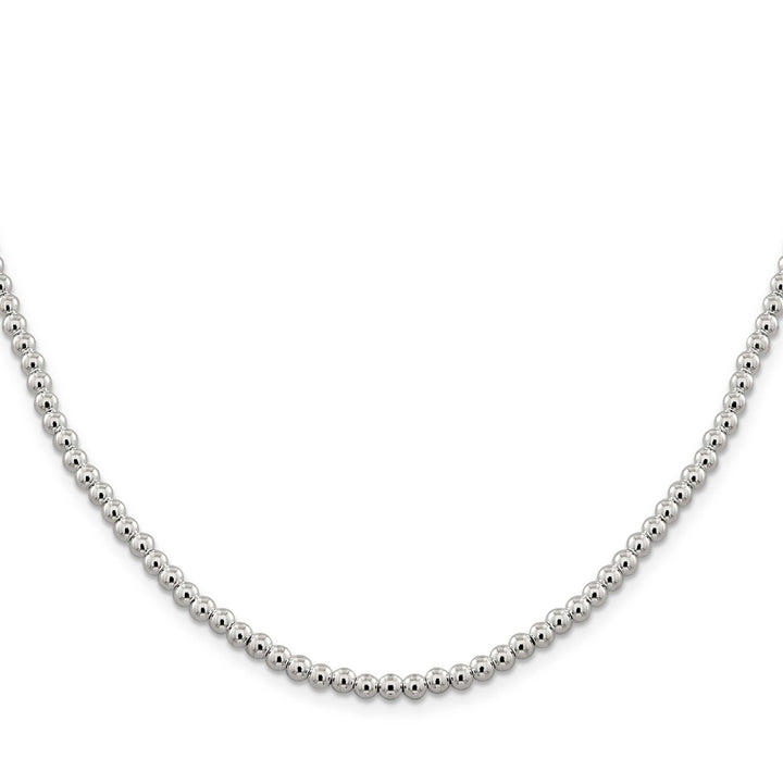 Lovely Rita's Chains Sterling Silver Necklace Beaded Box Chain 4MM