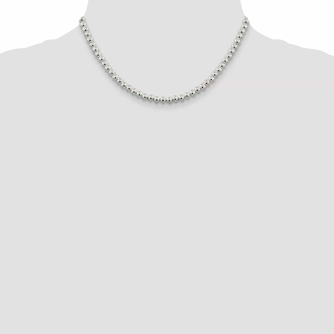 Lovely Rita's Chains Sterling Silver Necklace Beaded Box Chain 5MM