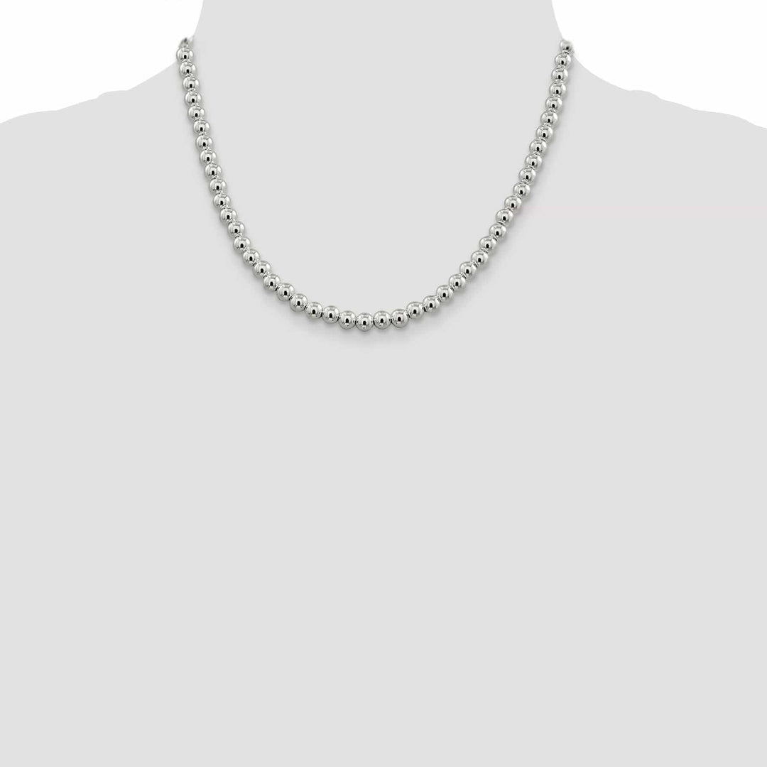 Lovely Rita's Chains Sterling Silver Necklace Beaded Box Chain 6.10MM