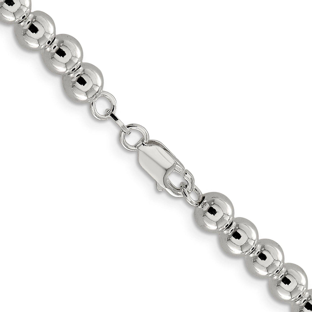 Lovely Rita's Chains Sterling Silver Necklace Beaded Box Chain 6.10MM
