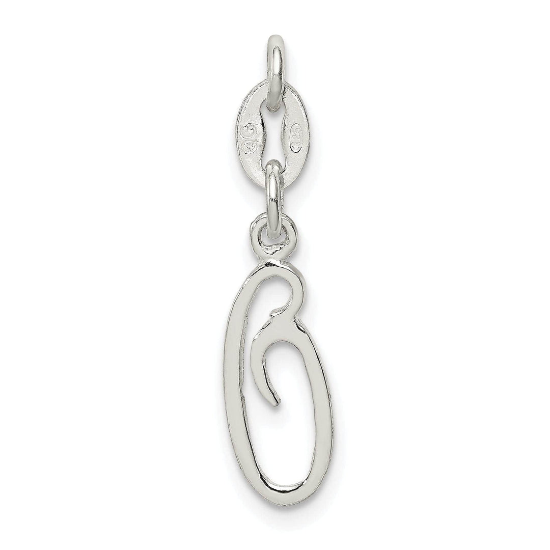 Lovely Rita's Chains Sterling Silver O Initial Pendant