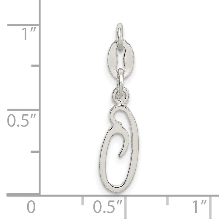 Lovely Rita's Chains Sterling Silver O Initial Pendant