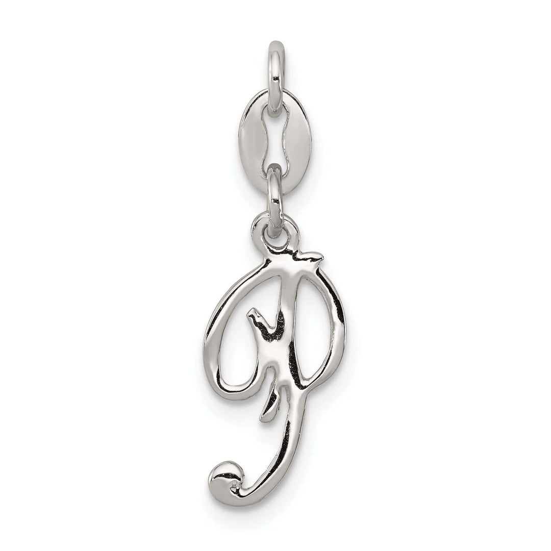 Lovely Rita's Chains Sterling Silver P Initial Pendant