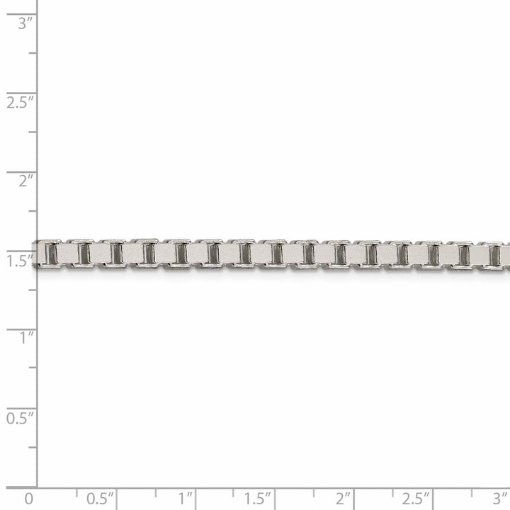 Lovely Rita's Chains Sterling Silver Polish 4.50-mm Solid Box Chain