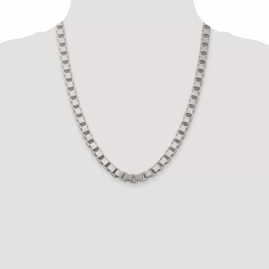 Lovely Rita's Chains Sterling Silver Polish 7.00-mm Solid Box Chain