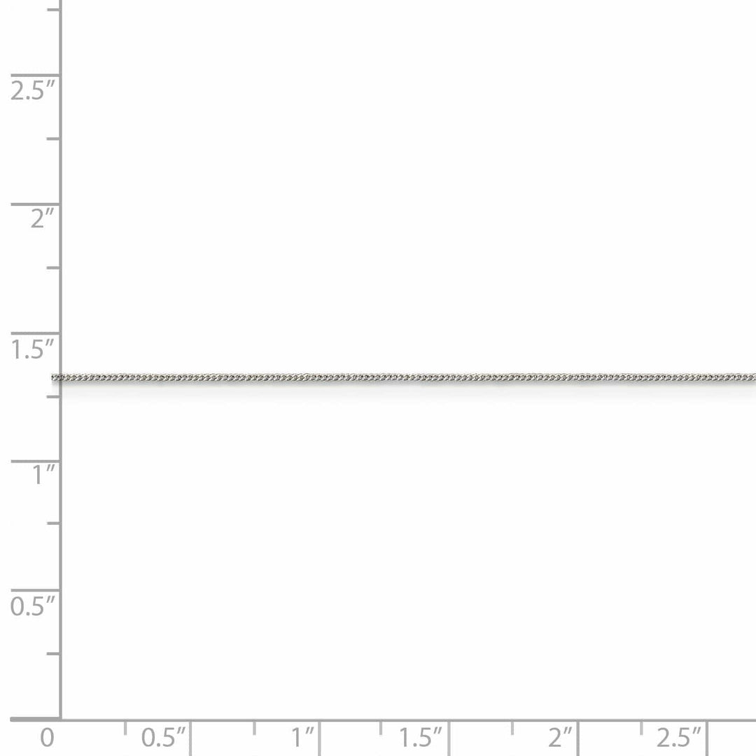 Lovely Rita's Chains Sterling Silver Polished 0.5mm Fine Curb Chain